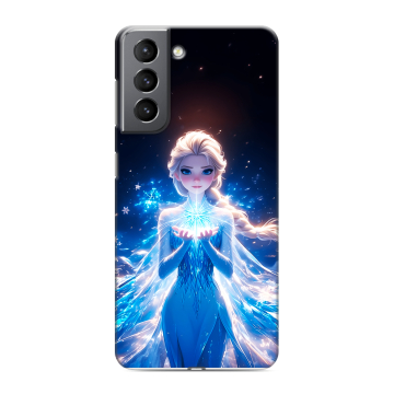 Силиконовый чехол на Samsung Galaxy S21 с принтом Холодное сердце Frozen Силиконовый чехол на Samsung Galaxy S21 с принтом Холодное сердце Frozen