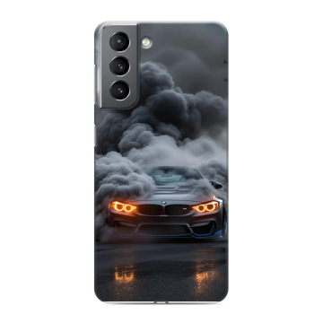 Силиконовый чехол на Samsung Galaxy S21 с принтом BMW БМВ Силиконовый чехол на Samsung Galaxy S21 с принтом BMW БМВ