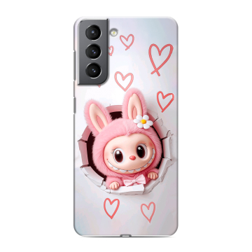 Силиконовый чехол на Samsung Galaxy S21 с принтом Labubu Лабубу Силиконовый чехол на Samsung Galaxy S21 с принтом Labubu Лабубу