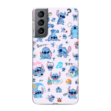 Силиконовый чехол на Samsung Galaxy S21 с принтом Лило и Стич Силиконовый чехол на Samsung Galaxy S21 с принтом Лило и Стич
