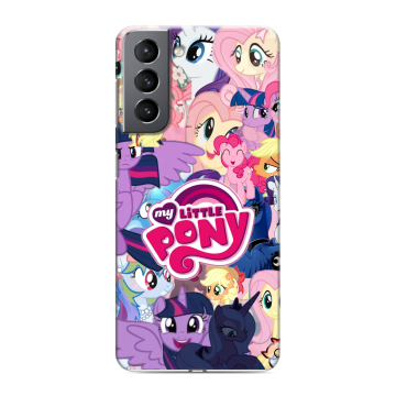 Силиконовый чехол на Samsung Galaxy S21 с принтом My little pony Дружба чудо Силиконовый чехол на Samsung Galaxy S21 с принтом My little pony Дружба чудо