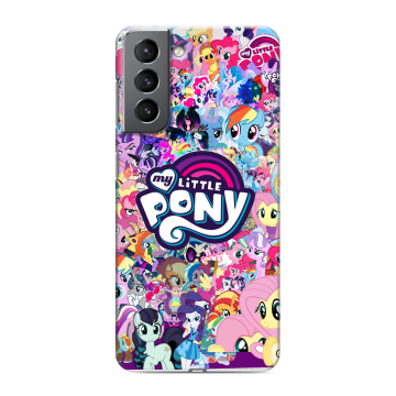 Силиконовый чехол на Samsung Galaxy S21 с принтом My little pony Дружба чудо Силиконовый чехол на Samsung Galaxy S21 с принтом My little pony Дружба чудо