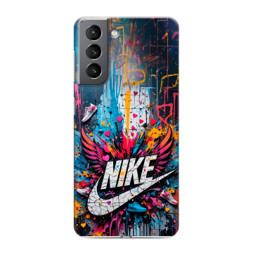 Силиконовый чехол на Samsung Galaxy S21 с принтом Nike Найк Силиконовый чехол на Samsung Galaxy S21 с принтом Nike Найк
