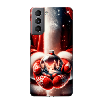 Силиконовый чехол на Samsung Galaxy S21 с принтом Новый год Силиконовый чехол на Samsung Galaxy S21 с принтом Новый год