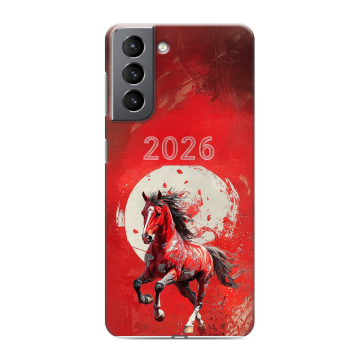 Силиконовый чехол на Samsung Galaxy S21 с принтом Новый год Силиконовый чехол на Samsung Galaxy S21 с принтом Новый год