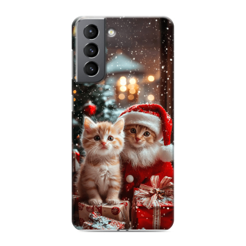 Силиконовый чехол на Samsung Galaxy S21 с принтом Новый год Силиконовый чехол на Samsung Galaxy S21 с принтом Новый год