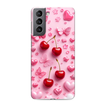 Силиконовый чехол на Samsung Galaxy S21 с принтом для девочек Силиконовый чехол на Samsung Galaxy S21 с принтом для девочек