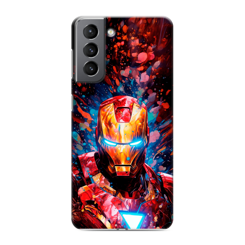 Силиконовый чехол на Samsung Galaxy S21 с принтом Железный человек Ironman Силиконовый чехол на Samsung Galaxy S21 с принтом Железный человек Ironman