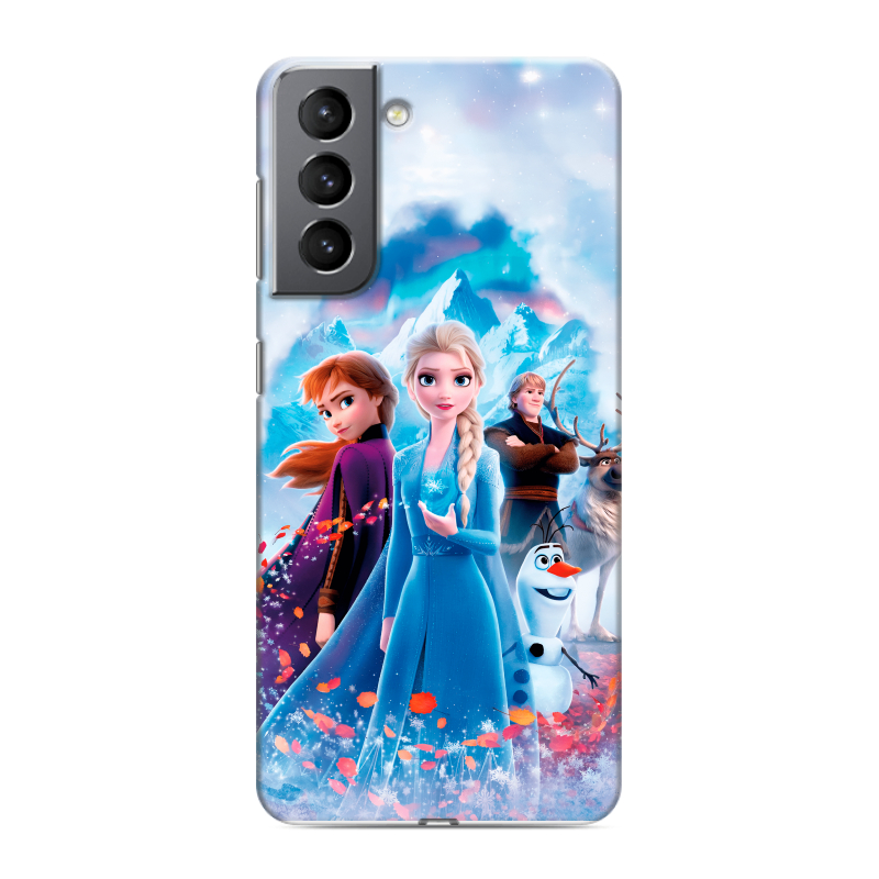 Силиконовый чехол на Samsung Galaxy S21 с принтом Холодное сердце Frozen Силиконовый чехол на Samsung Galaxy S21 с принтом Холодное сердце Frozen