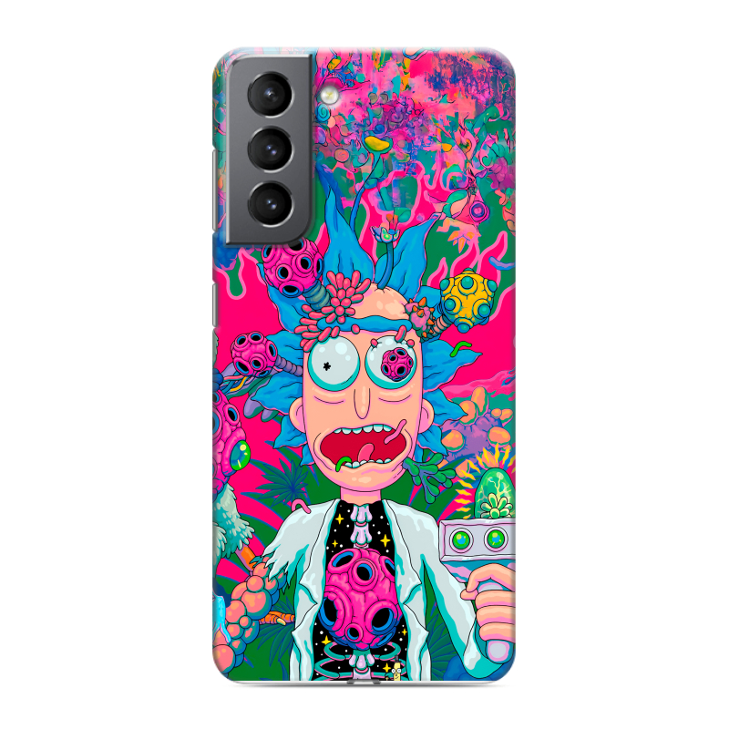Силиконовый противоударный чехол на Samsung Galaxy S21 с принтом Рик и Морти Rick Morty Силиконовый противоударный чехол на Samsung Galaxy S21 с принтом Рик и Морти Rick Morty