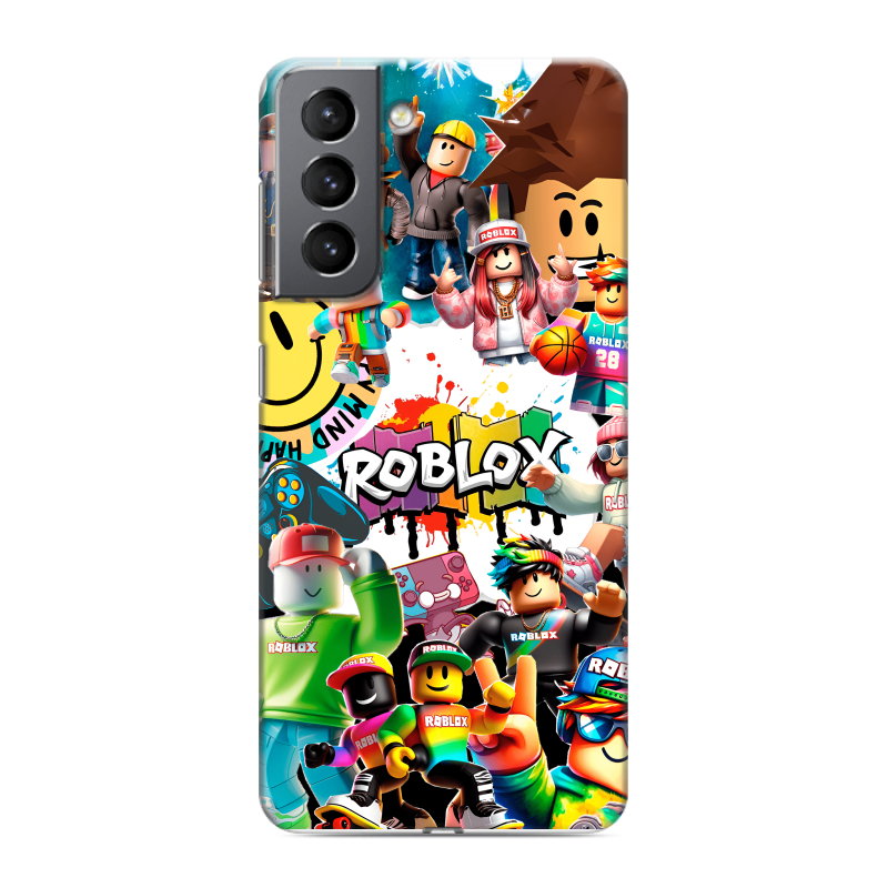 Силиконовый чехол на Samsung Galaxy S21 с принтом Roblox Роблокс Силиконовый чехол на Samsung Galaxy S21 с принтом Roblox Роблокс