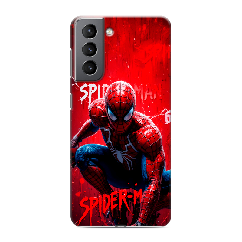 Силиконовый противоударный чехол на Samsung Galaxy S21 с принтом Spiderman Человек паук Силиконовый противоударный чехол на Samsung Galaxy S21 с принтом Spiderman Человек паук