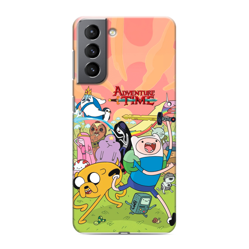 Силиконовый чехол на Samsung Galaxy S21 с принтом Adventure time Время приключений Силиконовый чехол на Samsung Galaxy S21 с принтом Adventure time Время приключений