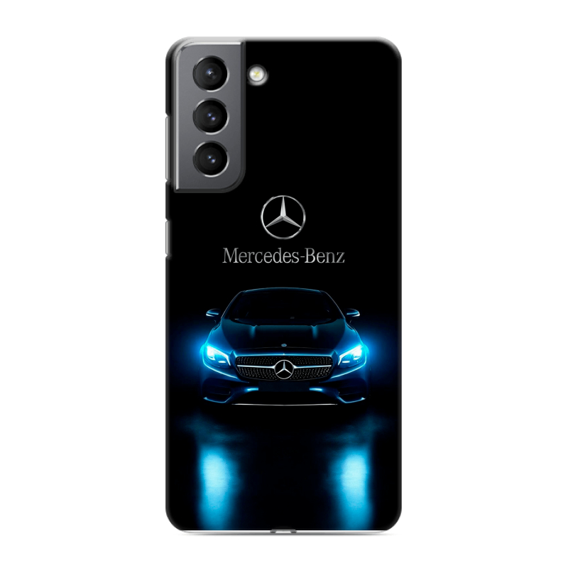 Пластиковый чехол на Samsung Galaxy S21 с принтом Mercedes Мерседес Пластиковый чехол на Samsung Galaxy S21 с принтом Mercedes Мерседес