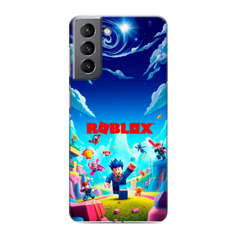 Силиконовый чехол на Samsung Galaxy S21 с принтом Roblox Роблокс Силиконовый чехол на Samsung Galaxy S21 с принтом Roblox Роблокс