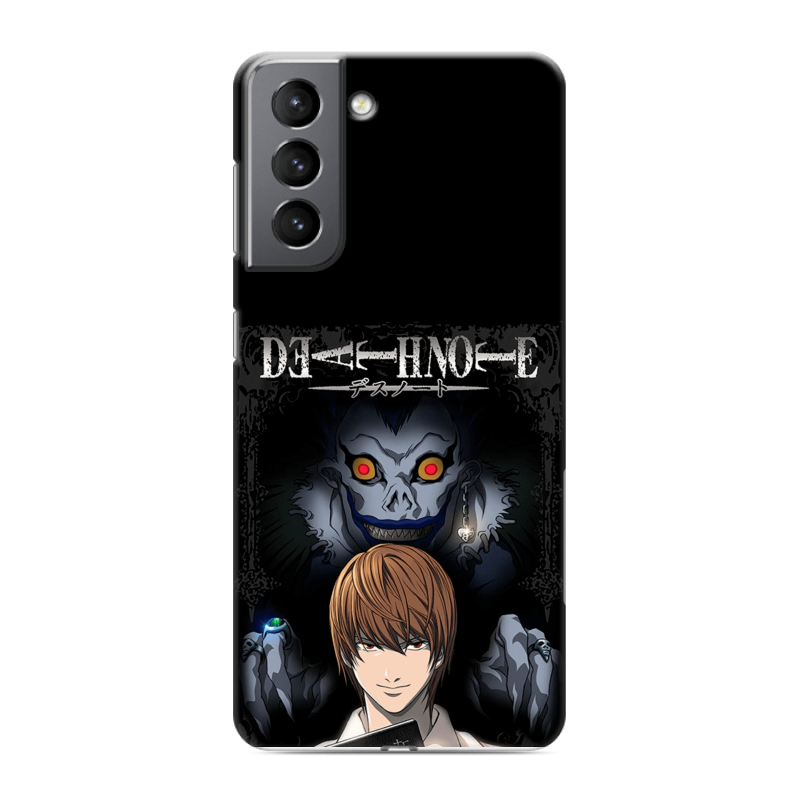 Пластиковый чехол на Samsung Galaxy S21 с принтом Death note Тетрадь смерти Пластиковый чехол на Samsung Galaxy S21 с принтом Death note Тетрадь смерти