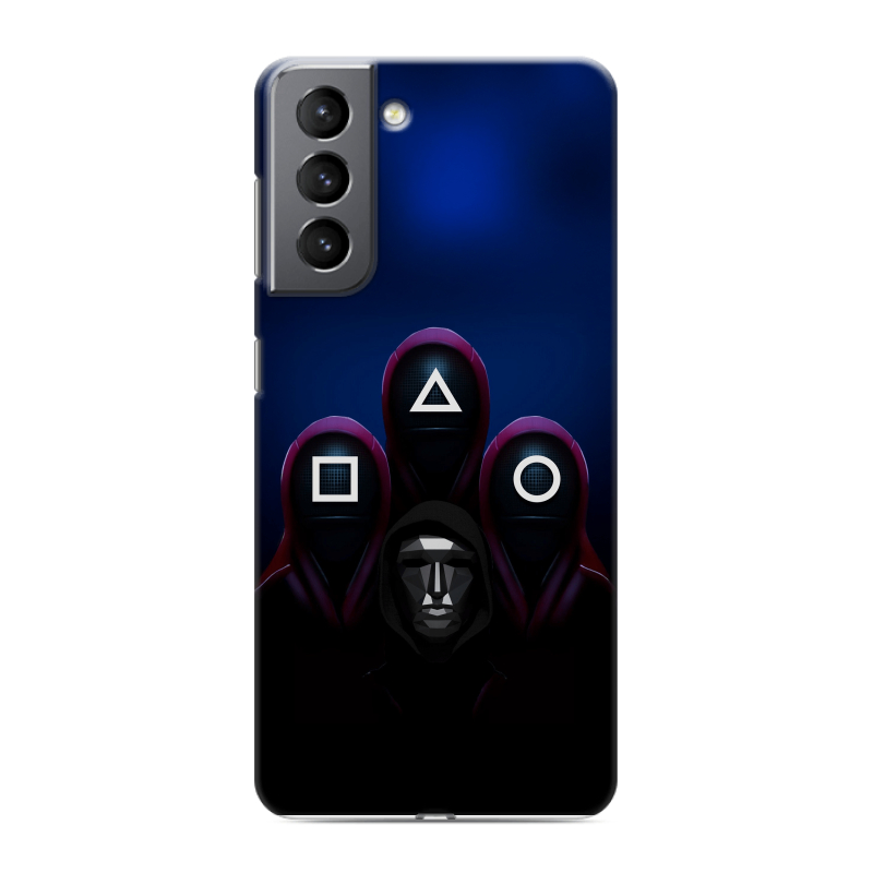 Силиконовый чехол на Samsung Galaxy S21 с принтом Игра Кальмара Силиконовый чехол на Samsung Galaxy S21 с принтом Игра Кальмара