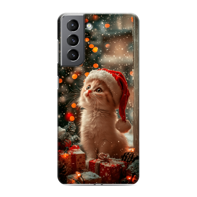 Силиконовый чехол на Samsung Galaxy S21 с принтом Новый год Силиконовый чехол на Samsung Galaxy S21 с принтом Новый год