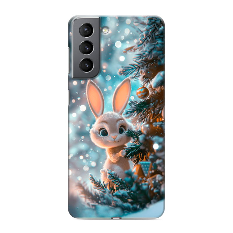 Силиконовый чехол на Samsung Galaxy S21 с принтом Новый год Силиконовый чехол на Samsung Galaxy S21 с принтом Новый год