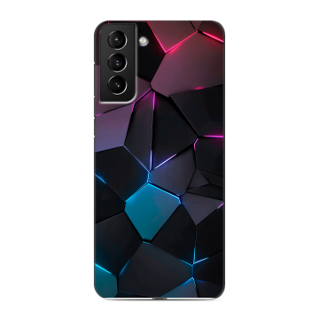 Силиконовый чехол на Samsung Galaxy S21 Plus с принтом Геометрия неона Силиконовый чехол на Samsung Galaxy S21 Plus с принтом Геометрия неона