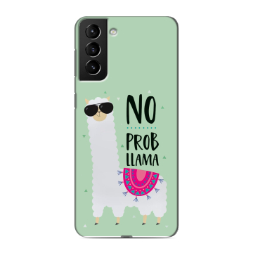 Силиконовый чехол на Samsung Galaxy S21 Plus с принтом Лама Силиконовый чехол на Samsung Galaxy S21 Plus с принтом Лама