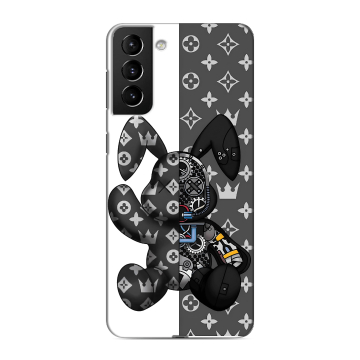 Силиконовый чехол на Samsung Galaxy S21 Plus с принтом Луи робот Силиконовый чехол на Samsung Galaxy S21 Plus с принтом Луи робот