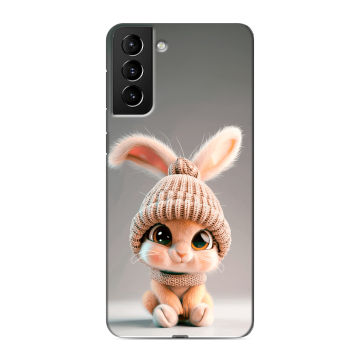 Силиконовый чехол на Samsung Galaxy S21 Plus с принтом Кролик