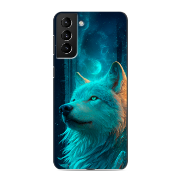 Силиконовый чехол на Samsung Galaxy S21 Plus с принтом бабочки саккура Силиконовый чехол на Samsung Galaxy S21 Plus с принтом бабочки саккура