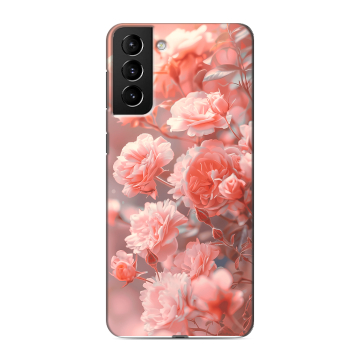 Силиконовый чехол на Samsung Galaxy S21 Plus с принтом Розы цветы Силиконовый чехол на Samsung Galaxy S21 Plus с принтом Розы цветы