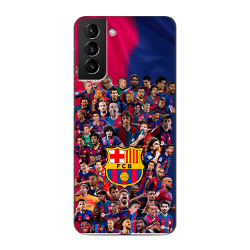 Силиконовый чехол на Samsung Galaxy S21 Plus с принтом Барселона Barcelona