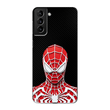 Силиконовый чехол на Samsung Galaxy S21 Plus с принтом человек паук spiderman Силиконовый чехол на Samsung Galaxy S21 Plus с принтом человек паук spiderman