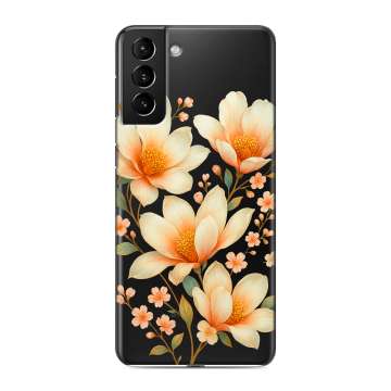 Силиконовый чехол на Samsung Galaxy S21 Plus с принтом Цветы Силиконовый чехол на Samsung Galaxy S21 Plus с принтом Цветы