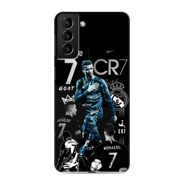 Силиконовый чехол на Samsung Galaxy S21 Plus с принтом Реал Роналдо
