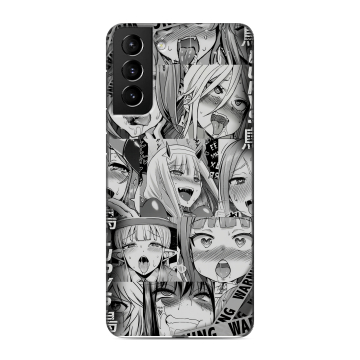 Силиконовый чехол на Samsung Galaxy S21 Plus с принтом Ahegao Ахегао Аниме Силиконовый чехол на Samsung Galaxy S21 Plus с принтом Ahegao Ахегао Аниме