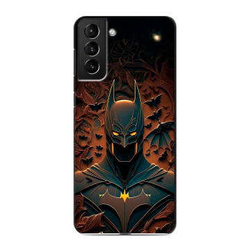Силиконовый чехол на Samsung Galaxy S21 Plus с принтом Batman Бэтмен Силиконовый чехол на Samsung Galaxy S21 Plus с принтом Batman Бэтмен