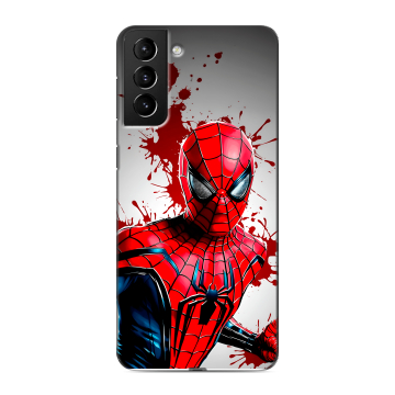 Силиконовый чехол на Samsung Galaxy S21 Plus с принтом Spiderman Человек паук Силиконовый чехол на Samsung Galaxy S21 Plus с принтом Spiderman Человек паук