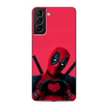 Силиконовый чехол на Samsung Galaxy S21 Plus с принтом Дедпул Deadpool Силиконовый чехол на Samsung Galaxy S21 Plus с принтом Дедпул Deadpool
