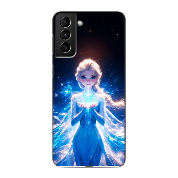 Силиконовый чехол на Samsung Galaxy S21 Plus с принтом Холодное сердце Frozen Силиконовый чехол на Samsung Galaxy S21 Plus с принтом Холодное сердце Frozen