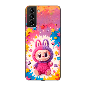Силиконовый чехол на Samsung Galaxy S21 Plus с принтом Labubu Лабубу Силиконовый чехол на Samsung Galaxy S21 Plus с принтом Labubu Лабубу