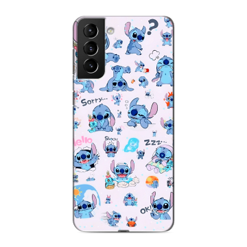 Силиконовый чехол на Samsung Galaxy S21 Plus с принтом Лило и Стич