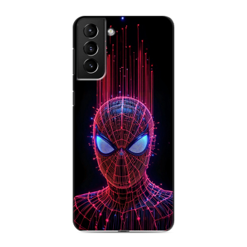 Силиконовый чехол на Samsung Galaxy S21 Plus с принтом Spiderman Человек паук