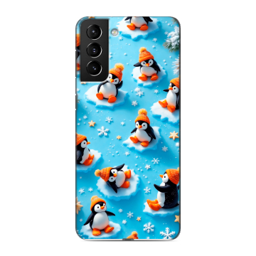 Силиконовый чехол на Samsung Galaxy S21 Plus с принтом Новый год Силиконовый чехол на Samsung Galaxy S21 Plus с принтом Новый год