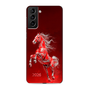 Силиконовый чехол на Samsung Galaxy S21 Plus с принтом Новый год Силиконовый чехол на Samsung Galaxy S21 Plus с принтом Новый год