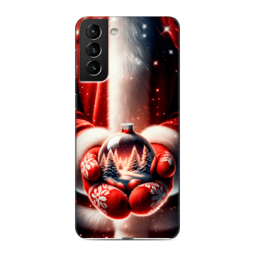 Силиконовый чехол на Samsung Galaxy S21 Plus с принтом Новый год Силиконовый чехол на Samsung Galaxy S21 Plus с принтом Новый год