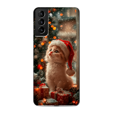 Силиконовый чехол на Samsung Galaxy S21 Plus с принтом Новый год Силиконовый чехол на Samsung Galaxy S21 Plus с принтом Новый год