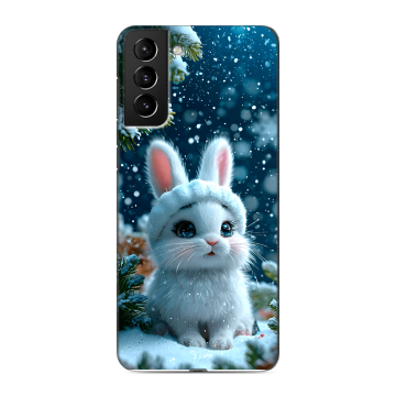 Силиконовый чехол на Samsung Galaxy S21 Plus с принтом Новый год Силиконовый чехол на Samsung Galaxy S21 Plus с принтом Новый год