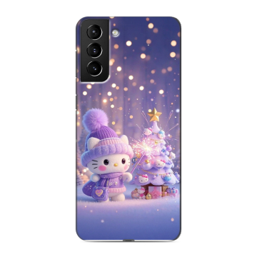 Силиконовый чехол на Samsung Galaxy S21 Plus с принтом Новый год Силиконовый чехол на Samsung Galaxy S21 Plus с принтом Новый год