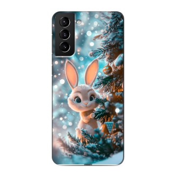 Силиконовый чехол на Samsung Galaxy S21 Plus с принтом Новый год Силиконовый чехол на Samsung Galaxy S21 Plus с принтом Новый год