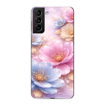 Силиконовый чехол на Samsung Galaxy S21 Plus с принтом женский