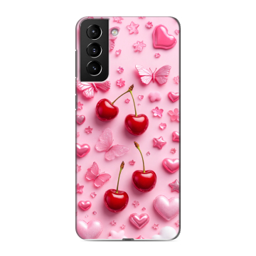 Силиконовый чехол на Samsung Galaxy S21 Plus с принтом для девочек Силиконовый чехол на Samsung Galaxy S21 Plus с принтом для девочек